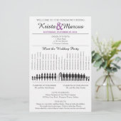 Simple Silhouettes Wedding Program Flyer-11 (Staand voorkant)
