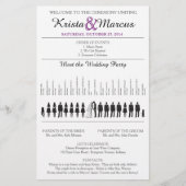 Simple Silhouettes Wedding Program Flyer-15 (Voorkant)