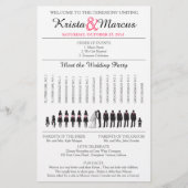 Simple Silhouettes Wedding Program Flyer-3 (Voorkant)