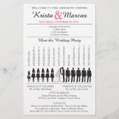 Simple Silhouettes Wedding Program Flyer-4 (Voorkant)