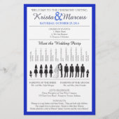 Simple Silhouettes Wedding Program Flyer-6 (Voorkant)