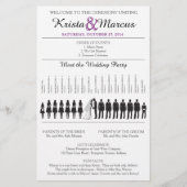 Simple Silhouettes Wedding Program Flyer-9 (Voorkant)