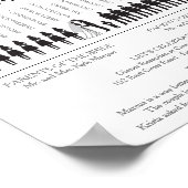 Simple Silhouettes Wedding Program Poster (Hoek)