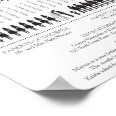 Simple Silhouettes Wedding Program Poster (Hoek)