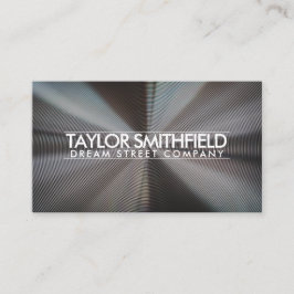 Simple Silver Metal Visitekaartje