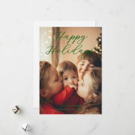 Simple Single Photo Feestdagenkaart