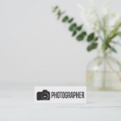 Simple Skinny Photographer Visitekaartje (Staand voorkant)