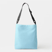 Simple Sky Blue Monogram Crossbody Tas (Achterkant)