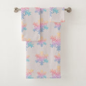 Simple Snowflake Bad Handdoek (Insitu)