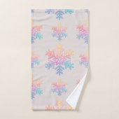 Simple Snowflake Bad Handdoek (Handdoek)