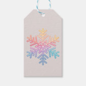Simple Snowflake Cadeaulabel (Voorkant)