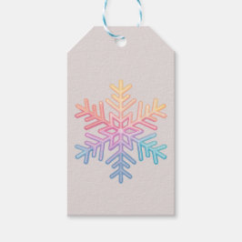 Simple Snowflake Cadeaulabel