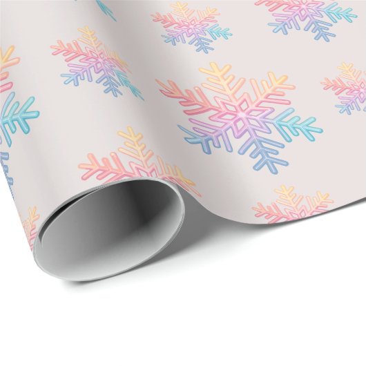 Simple Snowflake Cadeaupapier (Rol Hoek)