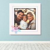 Simple Snowflake Canvas Afdruk (Insitu (Houten vloer))