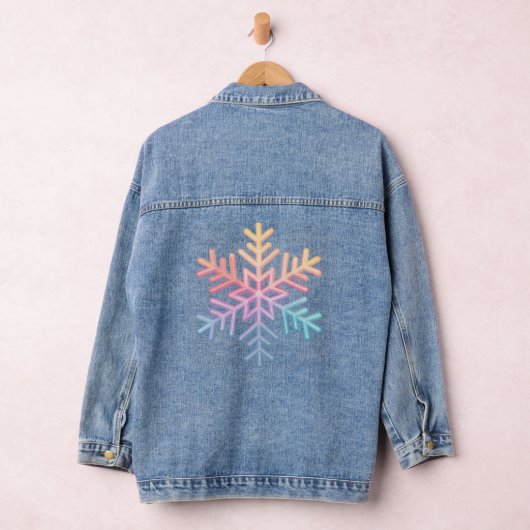 Simple Snowflake Denim Jacket (Hangar)