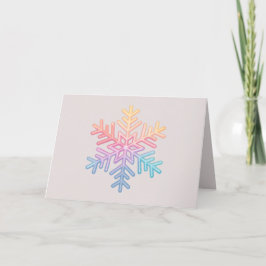 Simple Snowflake Feestdagen Kaart