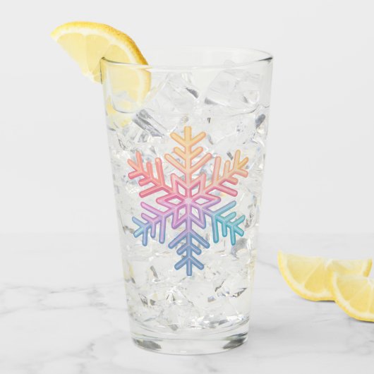 Simple Snowflake Glas (Voorkant ijs)