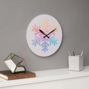 Simple Snowflake Grote Klok