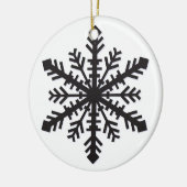 Simple Snowflake Keramisch Ornament (Links)