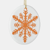 Simple Snowflake Keramisch Ornament (Rechts)