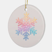 Simple Snowflake Keramisch Ornament (Links)