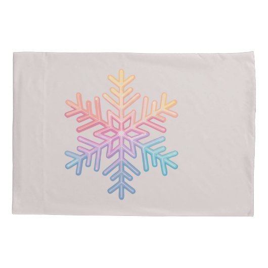 Simple Snowflake Kussensloop (Achterkant-Links)