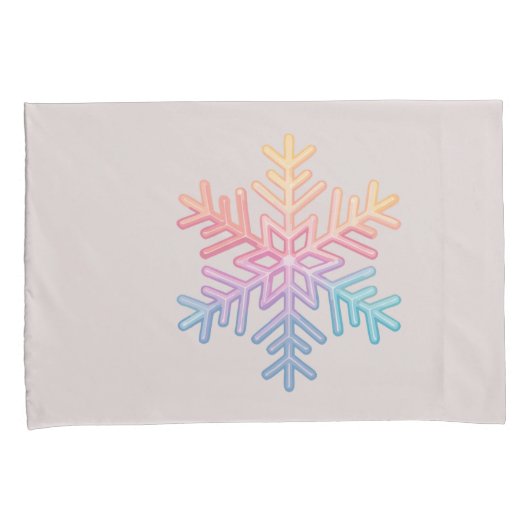 Simple Snowflake Kussensloop (Voorkant-Rechts)