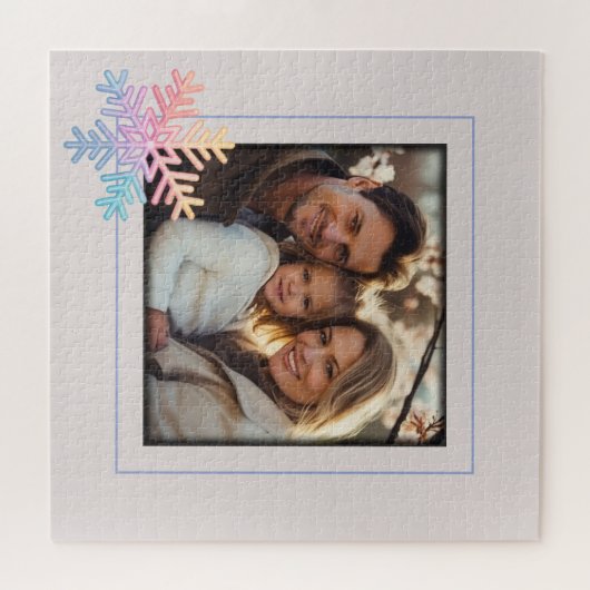 Simple Snowflake Legpuzzel (Horizontaal)