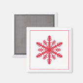 Simple Snowflake Magneet (Voorkant / Achterkant)