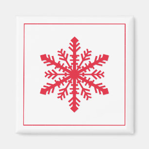 Simple Snowflake Magneet