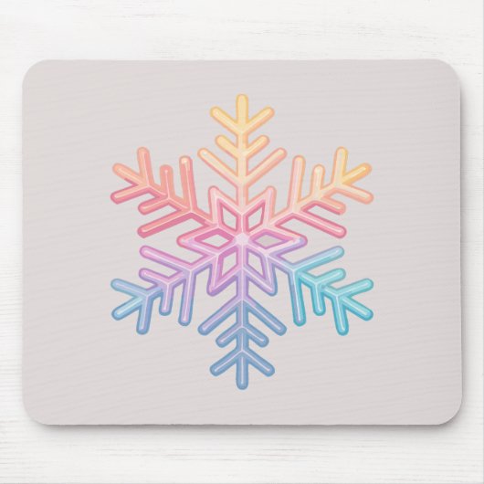 Simple Snowflake Muismat (Voorkant)