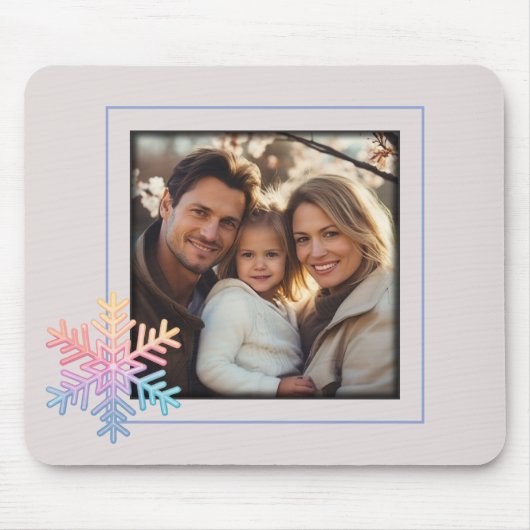 Simple Snowflake Muismat (Voorkant)