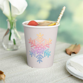 Simple Snowflake Papieren Bekers