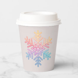 Simple Snowflake Papieren Bekers