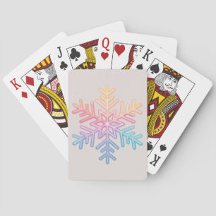 Simple Snowflake Pokerkaarten