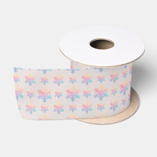 Simple Snowflake Satijnen Lint