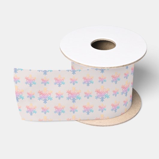 Simple Snowflake Satijnen Lint (Spoel)