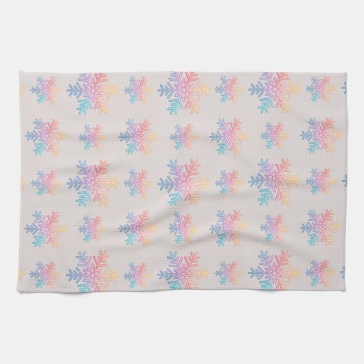 Simple Snowflake Theedoek (Horizontaal)