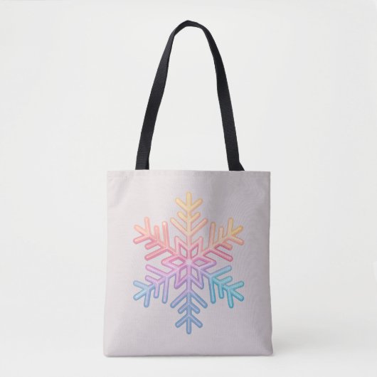 Simple Snowflake Tote Bag (Voorkant)