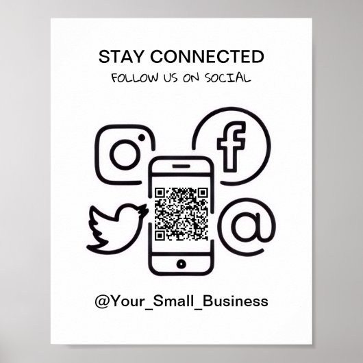 Simple Social media Poster for Company - Promotion (Voorkant)