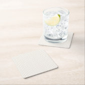 Simple Sophisticated Modern Tan and White Stripe  Kartonnen Onderzetters (Insitu)