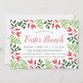 Simple Spring Blossom Easter Brunch Kaart (Voorkant)