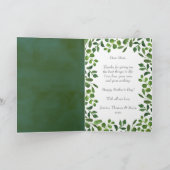 Simple Spring Foliage Photo Moederdag Kaart (Binnen)