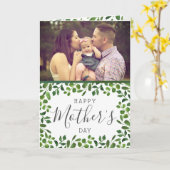 Simple Spring Foliage Photo Moederdag Kaart (Gele Bloem)