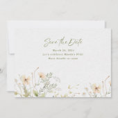 Simple Spring Wildflower Save The Date (Voorkant)