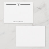 Simple Square Note-Kaart Notitiekaartje (Voorkant / Achterkant)