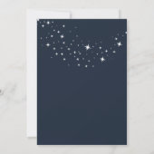 Simple Stars Navy Blue Sweet 16  Kaart (Achterkant)