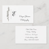 Simple Stem Zwart-wit Visitekaartje (Voorkant / Achterkant)