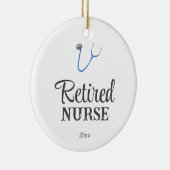 Simple Stethoscope Retired Nurse Keramisch Ornament (Rechts)