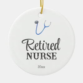 Simple Stethoscope Retired Nurse Keramisch Ornament